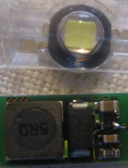 Platine Spulenseite mit 5W LED