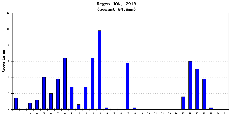 Regen Januar 2019