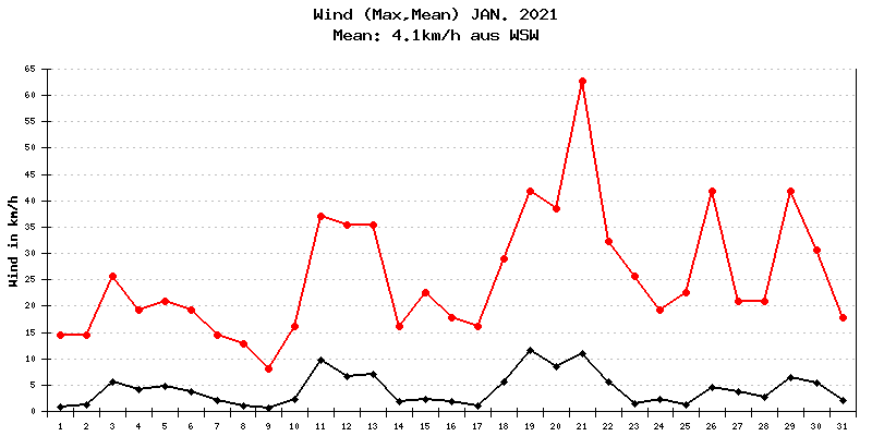 Wind Januar 2021