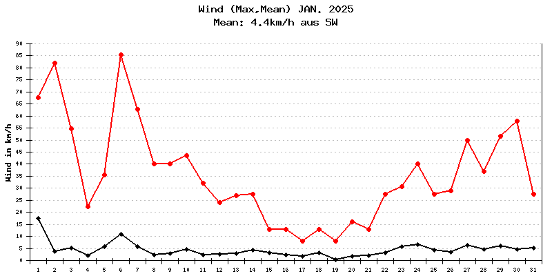 Wind Januar 2025